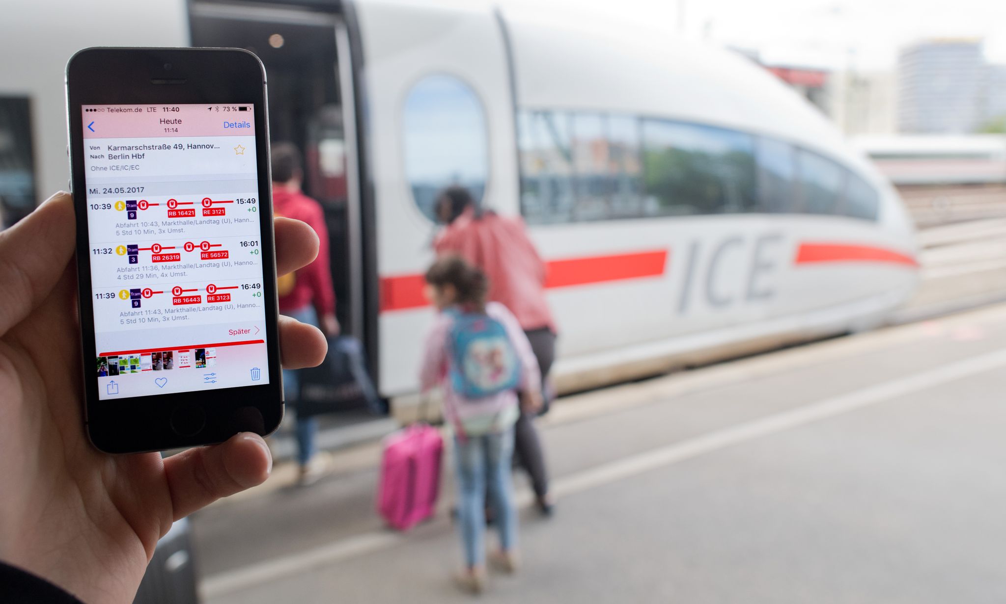 Der «DB-Streckenagent» sollte Bahnpendler vor Verspätungsfrust bewahren. Ab 2. Mai hat die App ausgedient. Einige Funktionen werden aber schrittweise in den «DB Navigator» integriert.