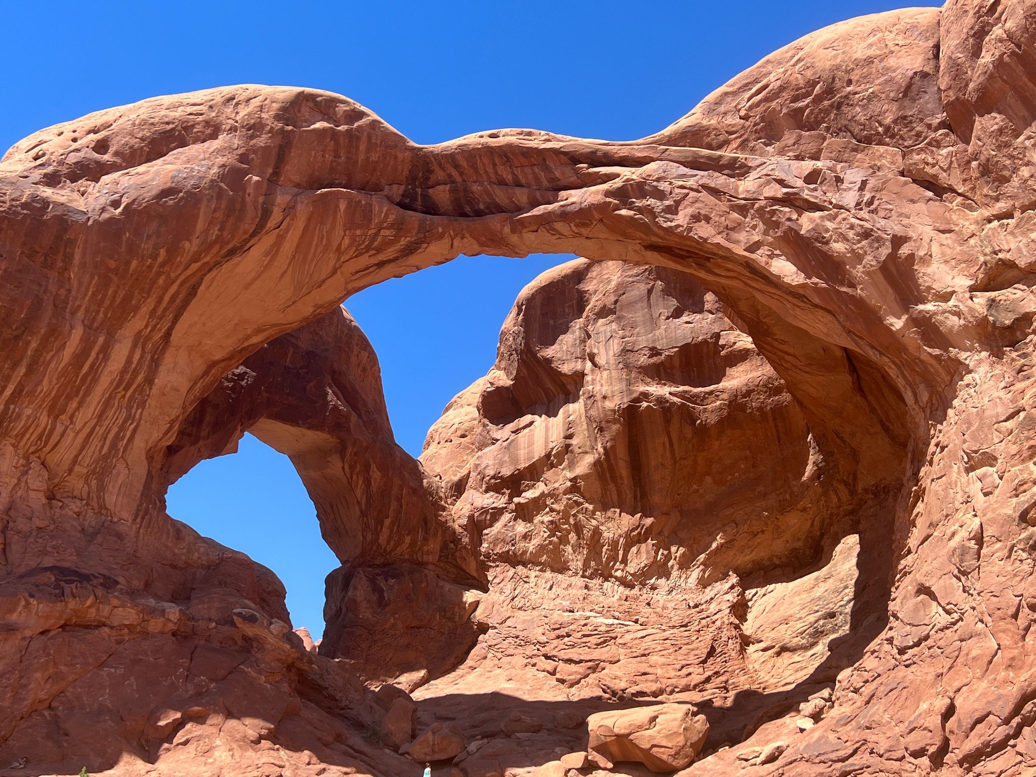 Felsformation Double Arch Im Arches Nationalpark